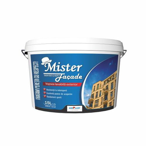 Краска устойчивая к погодным катаклизмам - MISTER FA  - AdePlast - защитная / для наружного применения / для фасада