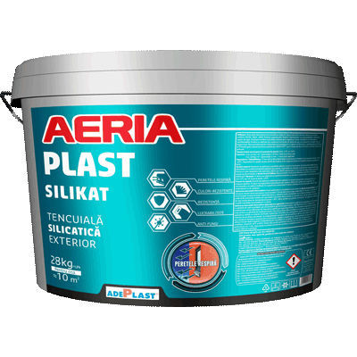 Декоративная штукатурка - AERIA PLAST SILIKAT  - AdePlast - защитная / для интерьера / для металла