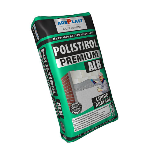Клей для керамической плитки с термоизоляцией - POLISTIROL PREMIUM    - AdePlast - для изоляционных панелей / для акустических панелей / на основе полимеров