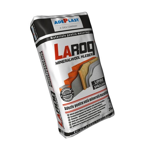 Клей для керамической плитки для цементирования - LAROQ MINERALWOOL KLEBER  - AdePlast - для изоляционных панелей / на основе полимеров / минеральный