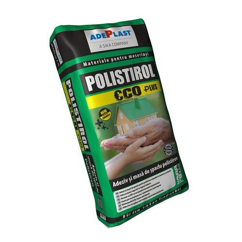Клей для керамической плитки для цементирования - POLISTIROL ECO PLUS  - AdePlast - для изоляционных панелей / для гипсокартонного листа / на основе полимеров