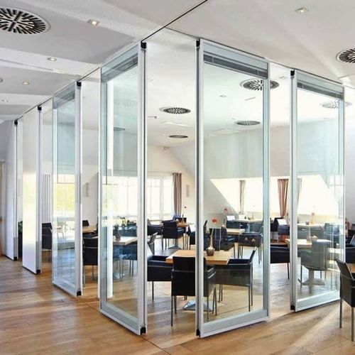Акустическая стеклянная панель - DORMA MOVEO - Transparent Design SRL - закаленная / цветная / для перегородки