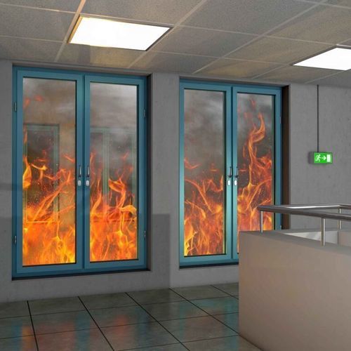 Стеклянная панель из боросиликата - PYRAN® S - Transparent Design SRL - противопожарная защита / слоистая / с настилом