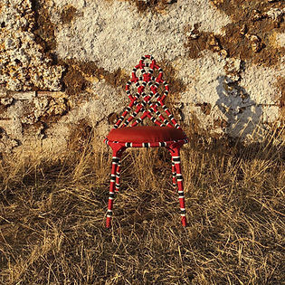 Современный cтул - COBRA CORAL - Sergio J. Matos - для интерьера / из ткани / с основанием из нержавеющей стали