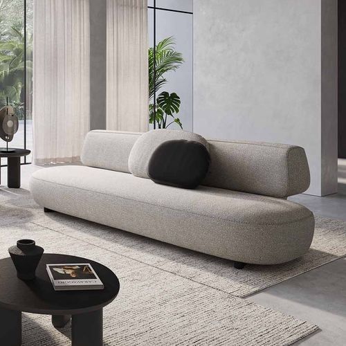 Современный диван - Tetù - LIU JO Living - из ткани / без подлокотников / серый