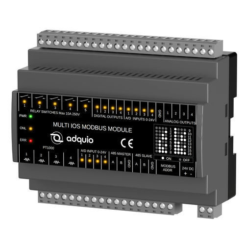 Модуль входа/выхода - MULTI IOS MODBUS MODULE - Adquio