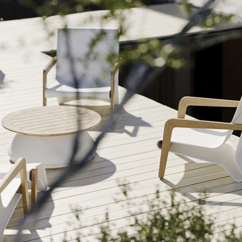 Современный журнальный столик - SOLIS - Model No. Furniture - из вишневого дерева / из вяза / из полимера