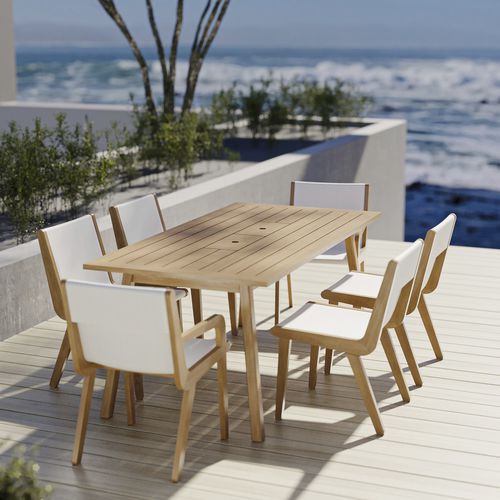 Современный обеденный стол - SOLIS - Model No. Furniture - из вишневого дерева / из вяза / с основанием из вишневого дерева
