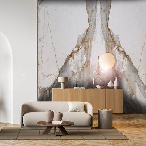 Плита из камня из керамики - BORGHINI ANTICO - MEDITERRANEO SURFACES - для стены / глянцевая / имитация мрамора