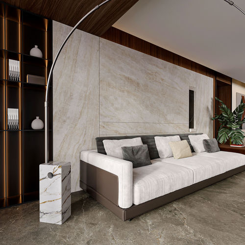 Плита из камня для стены - TAJ MAHAL QUARTZITE - GANI MARBLE TILES - для напольной поверхности / для внутренней компоновки / глянцевая