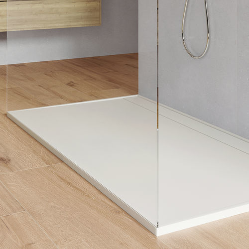 Прямоугольный душевой поддон - FIJI - ZENON SMART SOLID SURFACE - напольный / из Solid Surface / противоскользящий