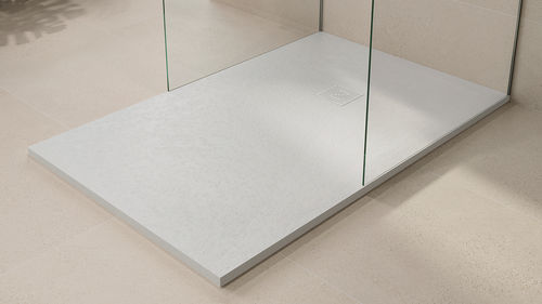 Прямоугольный душевой поддон - SMART KORVIT - ZENON SMART SOLID SURFACE - напольный / из Solid Surface / противоскользящий