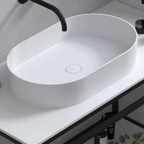 Настольная раковина - ESLA - ZENON SMART SOLID SURFACE - из Solid Surface / антибактериальная / матовая отделка