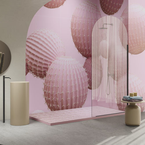 Прямоугольный душевой поддон - CREATE DREAMS SMART - ZENON SMART SOLID SURFACE - напольный / из Solid Surface / противоскользящий