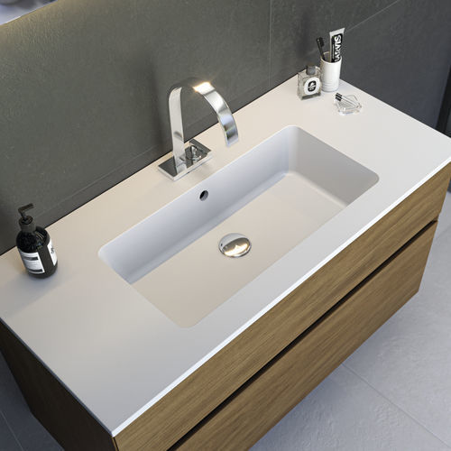 Встраиваемая раковина - SOFIA - ZENON SMART SOLID SURFACE - из Solid Surface / антибактериальная / матовая отделка