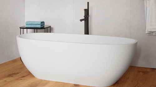 Овальная ванна - MICHIGAN SMART - ZENON SMART SOLID SURFACE - отдельностоящая / для жилых зданий / из Solid Surface