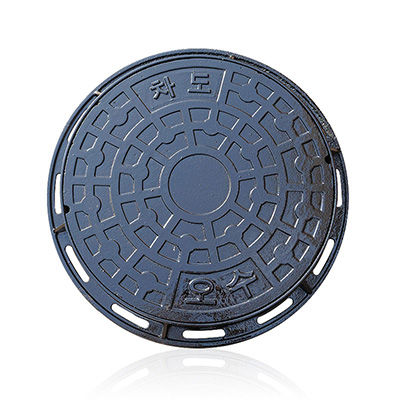 Крышка люка из чугуна - B125 - Hebei Zhenhan Casting Co.,Ltd - круглая / со встроенной крышкой