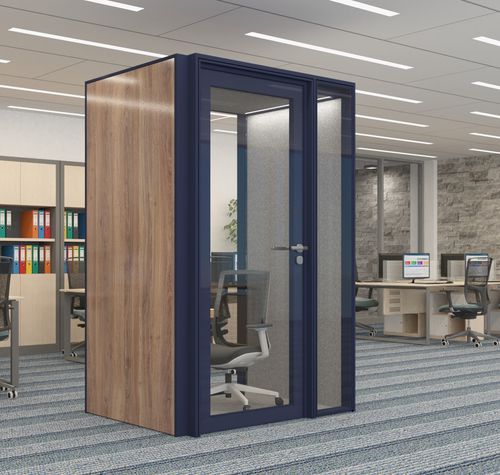 Телефонная будка для профессионального использования - ALNO POD SMALL PLUS - ALN Office - Altinbölme Partition Wall - из стекла / из дерева / из алюминия
