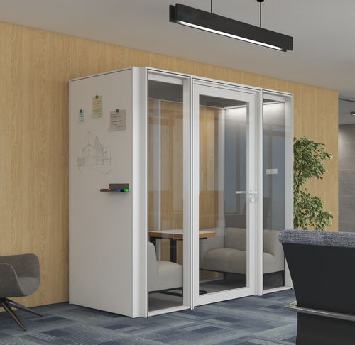 Акустическая рабочий стол POD - ALNO POD MEDIUM - ALN Office - Altinbölme Partition Wall - с застекленной дверью / эргономичная / модульная