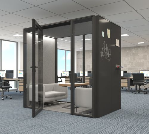 Акустическая рабочий стол POD - ALNO POD LARGE - ALN Office - Altinbölme Partition Wall - с застекленной дверью / эргономичная / модульная