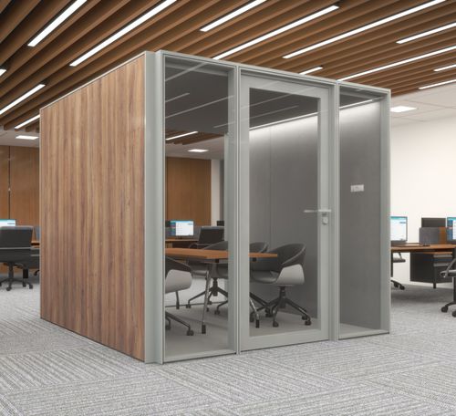 Акустическая рабочий стол POD - ALNO POD X-LARGE - ALN Office - Altinbölme Partition Wall - с застекленной дверью / эргономичная / модульная
