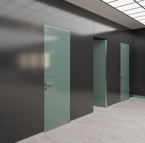 Сантехническая кабина из ламината - ALNO CUBICLE - ALN Office - Altinbölme Partition Wall - из ламината высокого давления / из стекла / из дерева