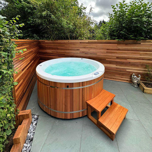 Встраиваемая спа-ванна - Sport Hybrid - Urban Cedar Hot Tubs and Saunas - каркасная / круглая / 5 мест