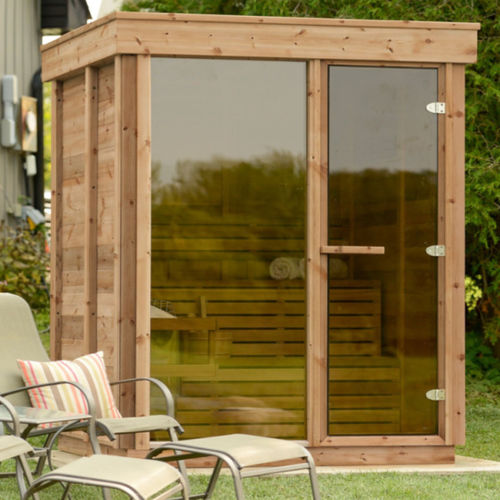 Сауна для бытового использования - 6FTx6FT - Urban Cedar Hot Tubs and Saunas - из стекла / из красного кедра / для улицы