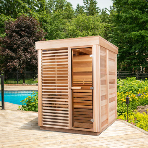 Сауна для бытового использования - Compact 6FTx6FT - Urban Cedar Hot Tubs and Saunas - из стекла / из красного кедра / для улицы