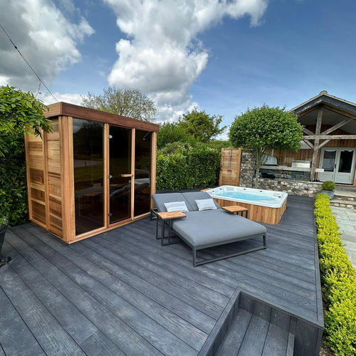 Сауна для бытового использования - 7FTx6FT - Urban Cedar Hot Tubs and Saunas - из стекла / из красного кедра / для улицы
