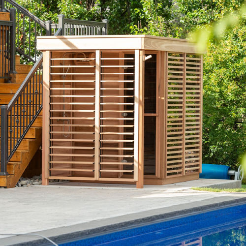 Сауна для бытового использования - 9FTx6FT - Urban Cedar Hot Tubs and Saunas - из стекла / из красного кедра / для улицы