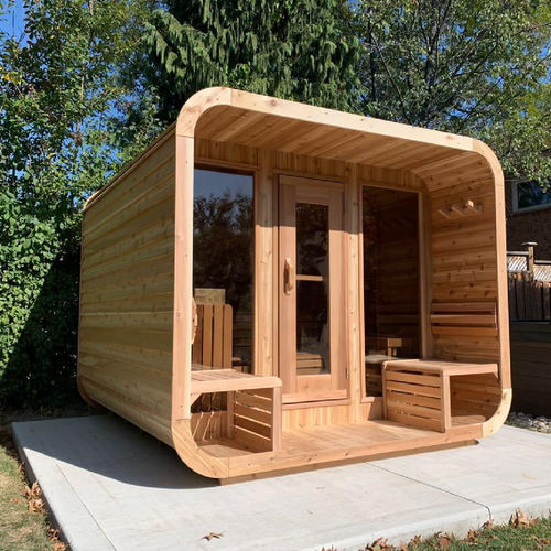 Сауна для бытового использования - 8FTx7FT - Urban Cedar Hot Tubs and Saunas - из стекла / из красного кедра / для улицы