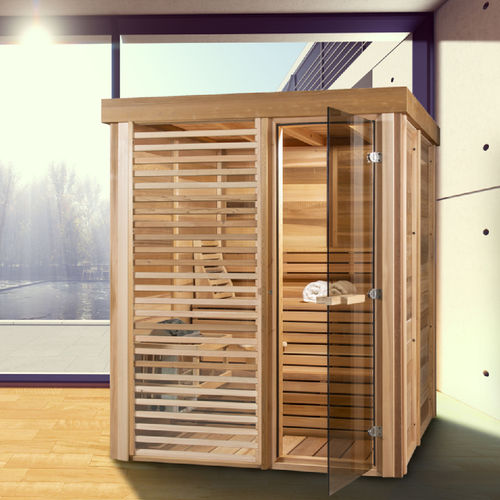 Сауна для бытового использования - Compact 6FTx6FT - Urban Cedar Hot Tubs and Saunas - из стекла / из красного кедра / для интерьера