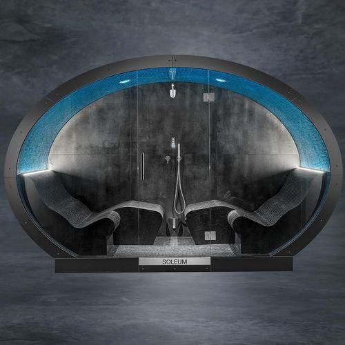 Турецкая паровая ванна - LUXURY ELLIPSE - SOLEUM GmbH - со встроенным душем / для наружного применения