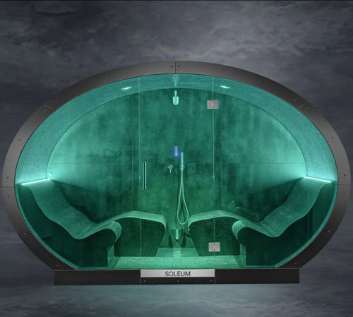 Паровая ванна со встроенным душем - ELLIPSE - SOLEUM GmbH - для наружного применения / Smart / с солью для галотерапии