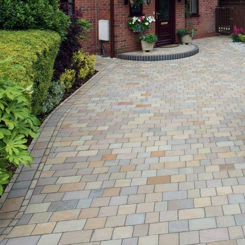 Уличная плитка из песчаника - AUTUMN - Uway Stone India Pvt Ltd - для наружного применения / для сада / текстурированная