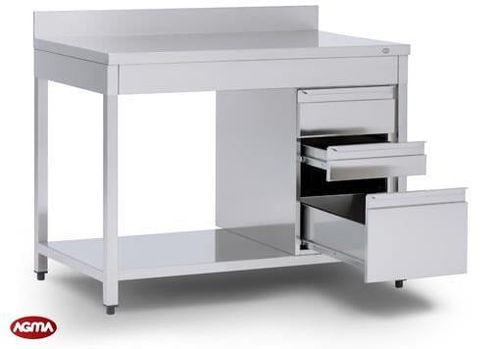 Разделочный стол из нержавеющей стали - AGMA ARREDO INOX PROFESSIONALE SRL A SOCIO UNICO - для профессионального использования