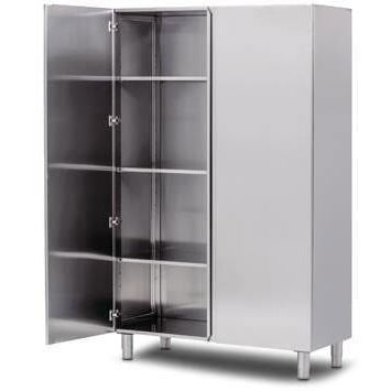 Современный шкаф для одежды - AGMA ARREDO INOX PROFESSIONALE SRL A SOCIO UNICO - из нержавеющей стали / с распашными дверями / для профессионального использования