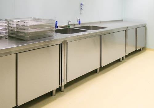 Рабочая поверхность из нержавеющей стали - AGMA ARREDO INOX PROFESSIONALE SRL A SOCIO UNICO - для больницы