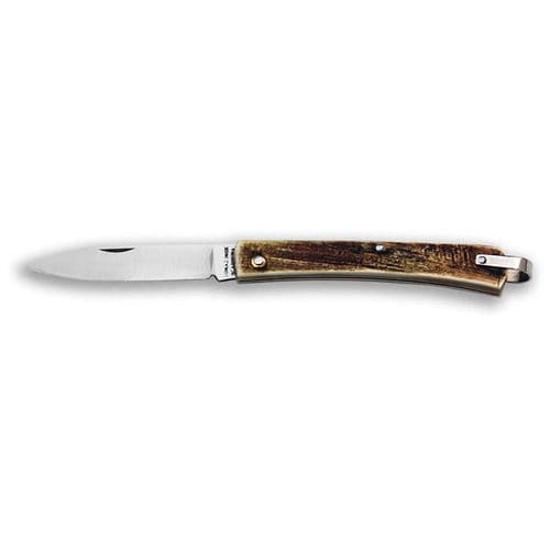 Карманный нож с рукояткой из рога - Ghiandina Ring - COLTELLERIE BERTI - с лезвием из нержавеющей стали