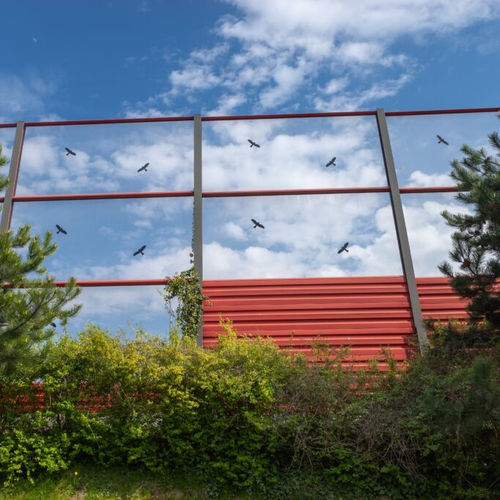 Звукоизоляционная стена с модульными панелями - INSA PMMA-20 - Insametal - из PMMA / для дороги / акустическая