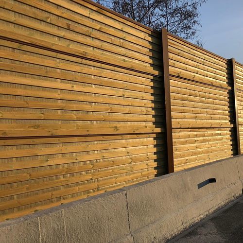 Звукоизоляционная стена с модульными панелями - INSA Kasttor - Insametal - из дерева / из асбеста / для дороги
