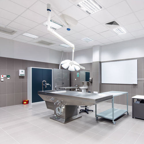 Подвесной потолок из минерального волокна - MEDIGUARD Alpha - Knauf Ceiling Solutions - из плит / для чистого помещения / для интерьера