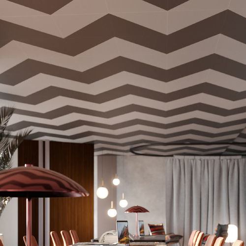 Подвесной потолок из металла - Creative - Knauf Ceiling Solutions - из плит / для офиса / для интерьера