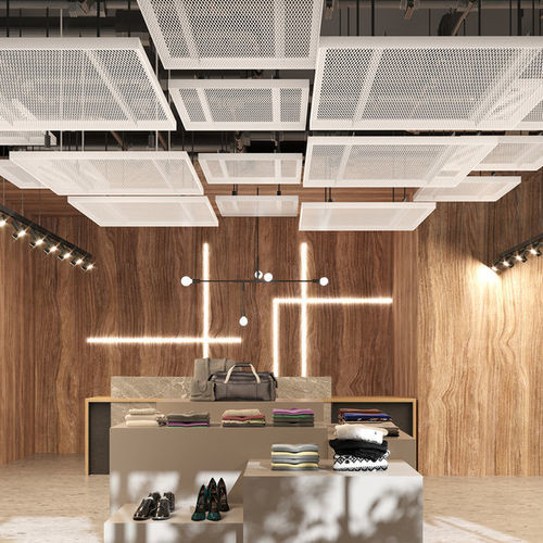 Подвесной потолок из ткани - MESH Sonic MT - Knauf Ceiling Solutions - из панелей / для конференц-зала / для интерьера