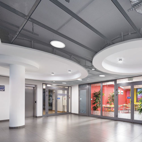 Подвесной потолок из ткани - Armstrong MESH R-Clip - Knauf Ceiling Solutions - из панелей / для интерьера / влагостойкий