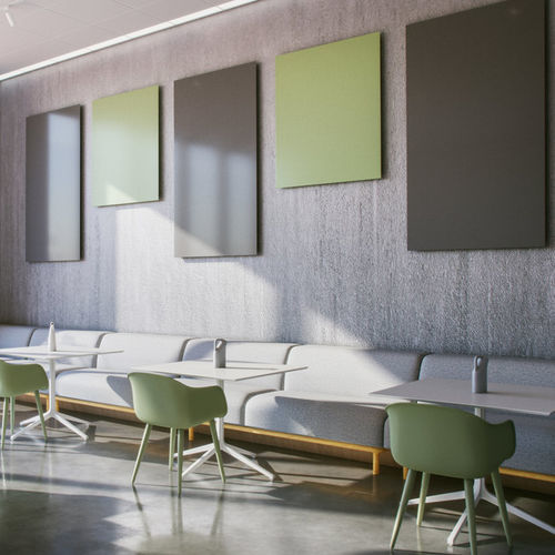 Настенная звукоизоляционная панель - Knauf Ceiling Solutions - из металла / прямоугольная / для офиса