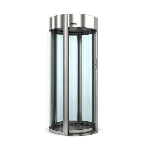 Изогнутая шлюзовая кабина - Prestige Light - Saima Sicurezza SpA - для автоматического контроля доступа / застекленная