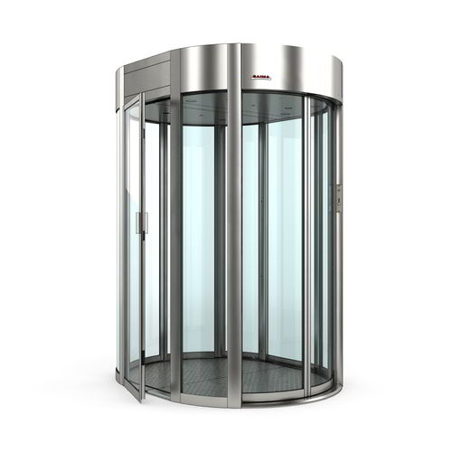 Изогнутая шлюзовая кабина - Gate Box - Saima Sicurezza SpA - для автоматического контроля доступа / застекленная