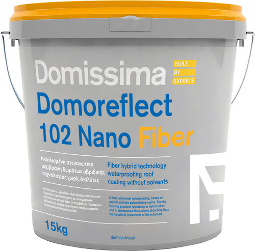 Жидкая гидроизоляция усиления - DOMOREFLECT 102 NANO FIBER - Domissima S.A. - для наколонной кровли / для дымовой трубы / для панелей